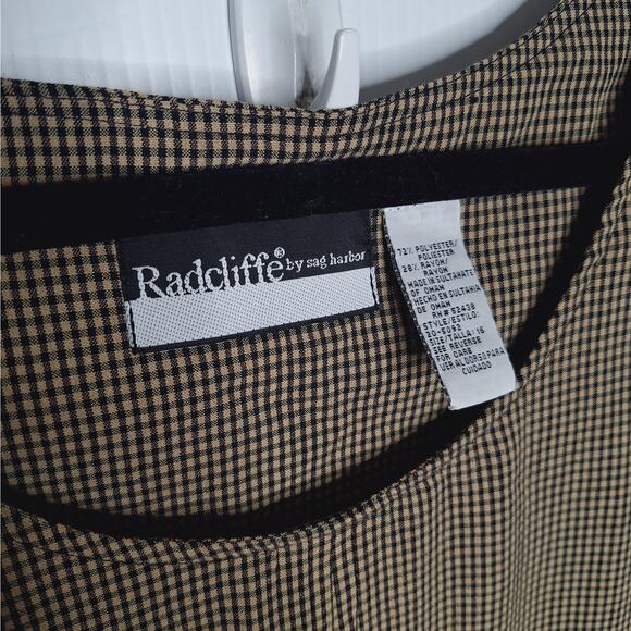 Vintage 90s Gingham Jumper Maxi Dress Large Plaid Academia Cottage Forest Fall - Picture 5 of 11